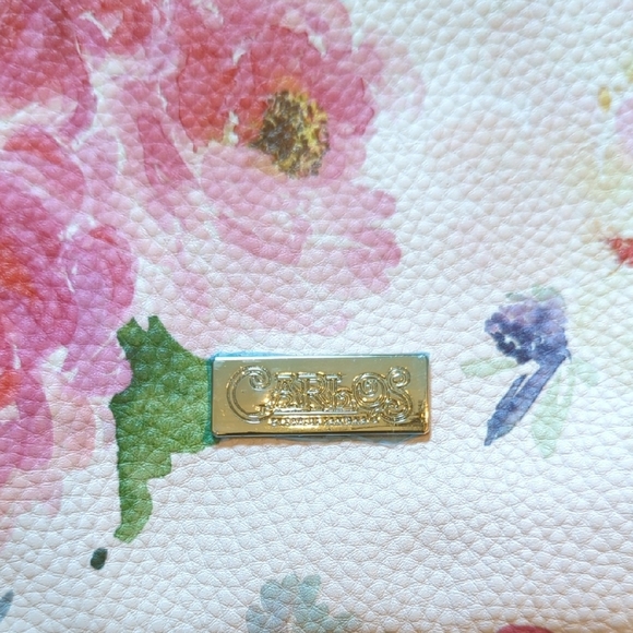 NWT Carlos Santa Floral Medium Purse Crossbody Bag - Picture 2 of 11